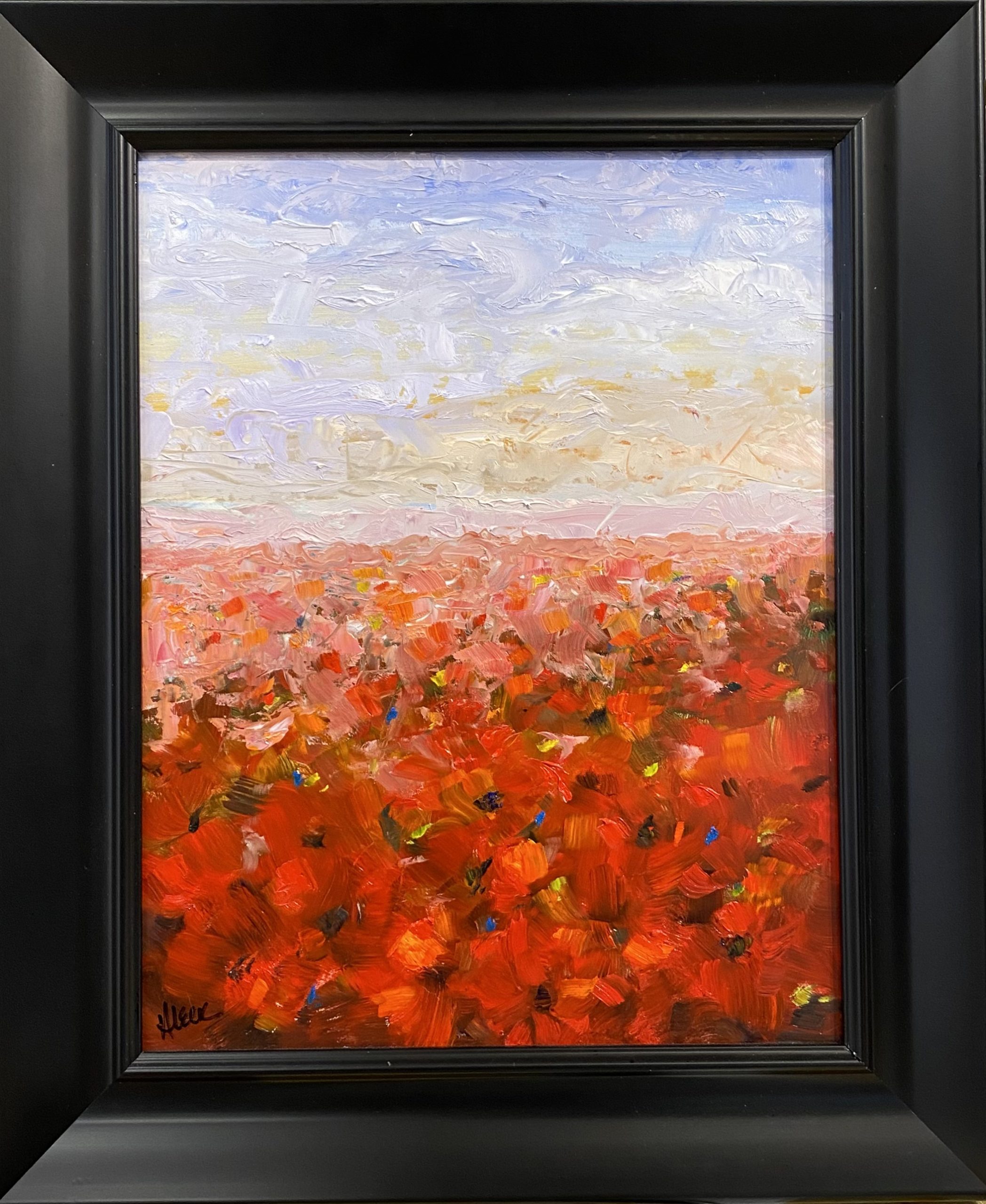 Clouds Over Field of Red