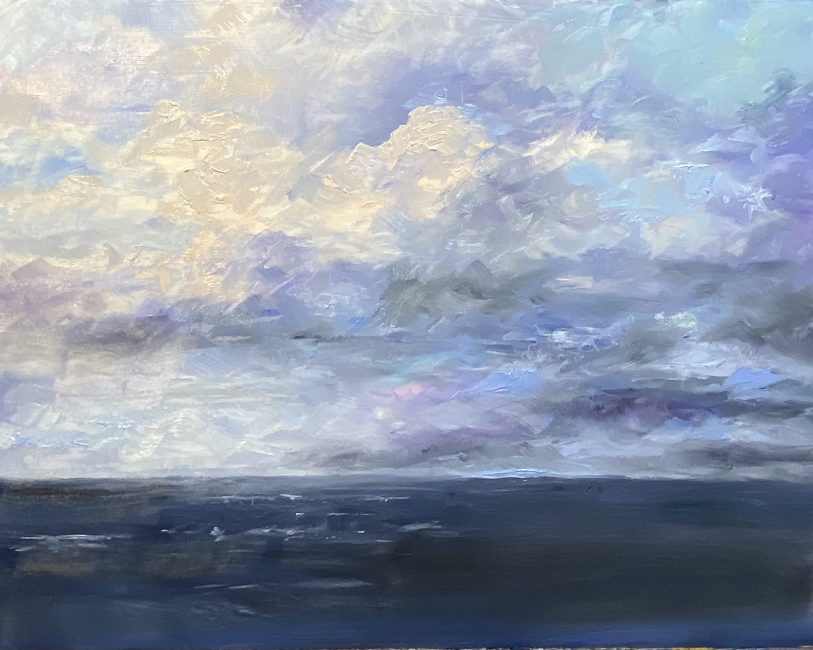 Breaking Light Over Stormy Seas