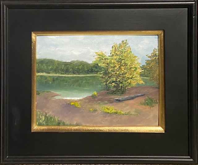 200 - Lake Monroe Launch - 9x12 - Landscape - $150