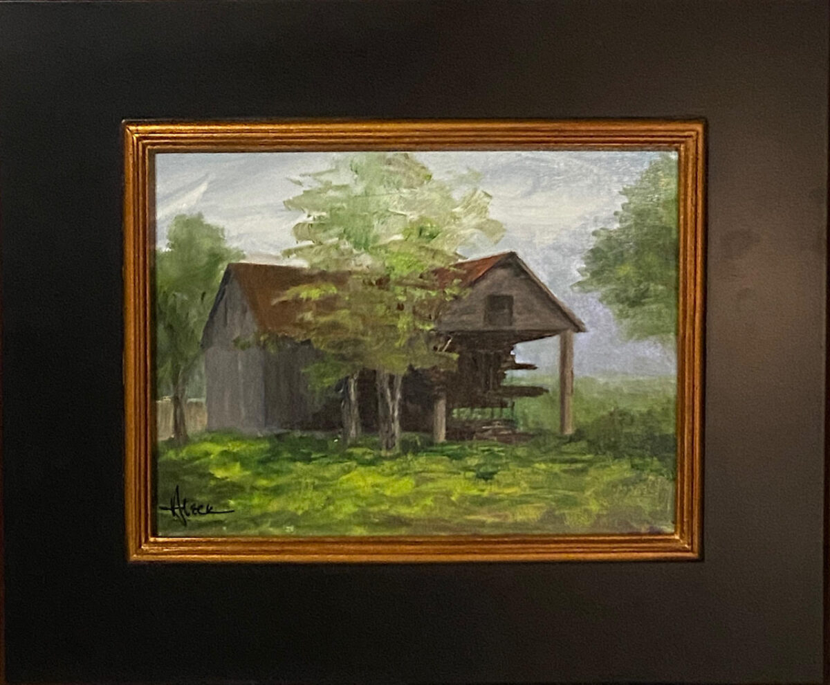 209 - Weathered Shed - 9x12 - Landscape - $250