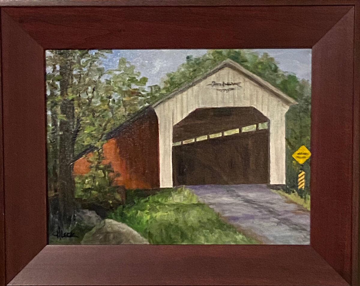 210 - Covered Bridge - 12 x 16 - Landscape - $325