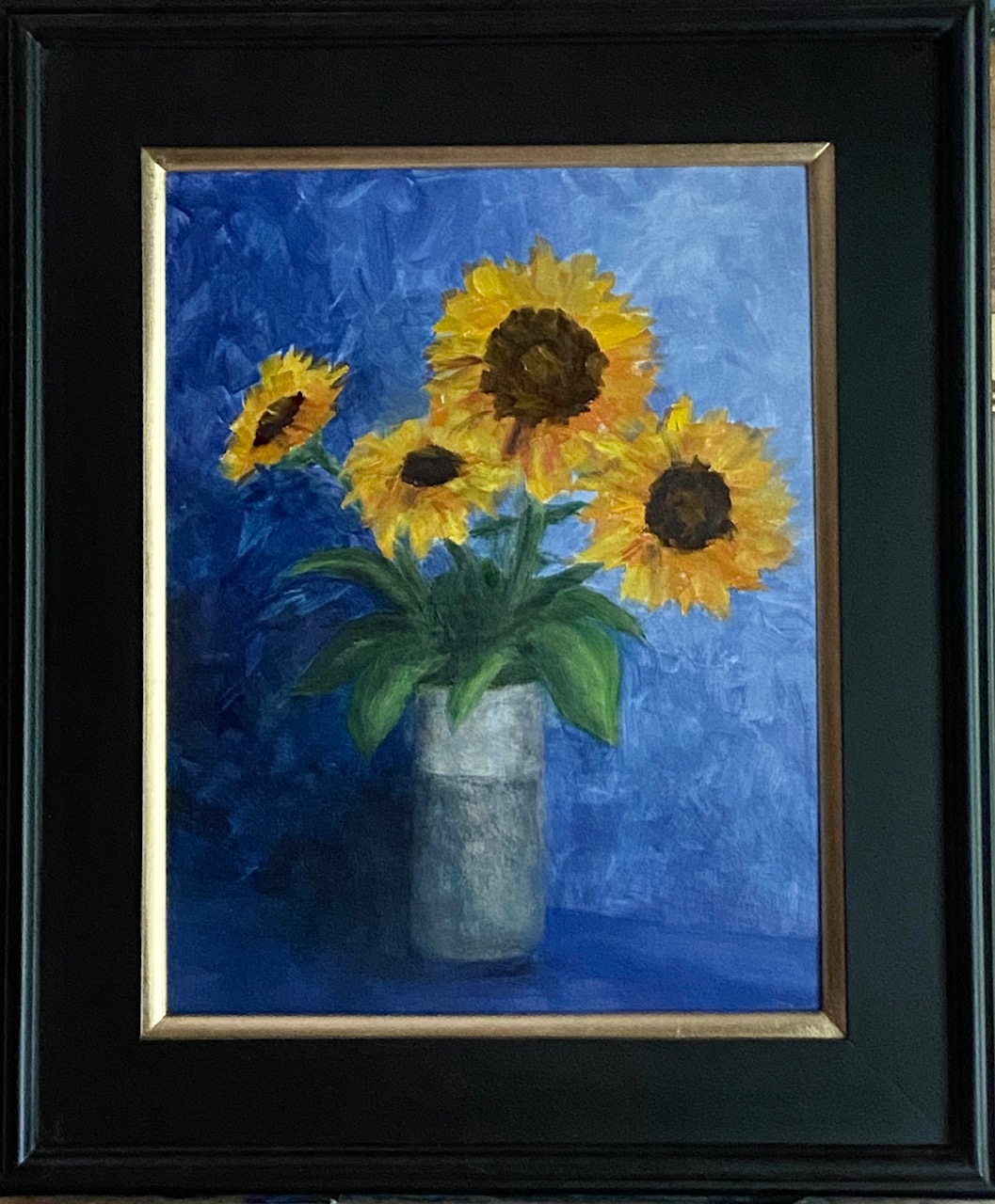 221 - August Sunflowers - 14x18 - Still Life - $375