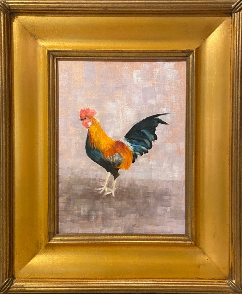 222 - Key West Rooster - 9x12 - Figurative - $335