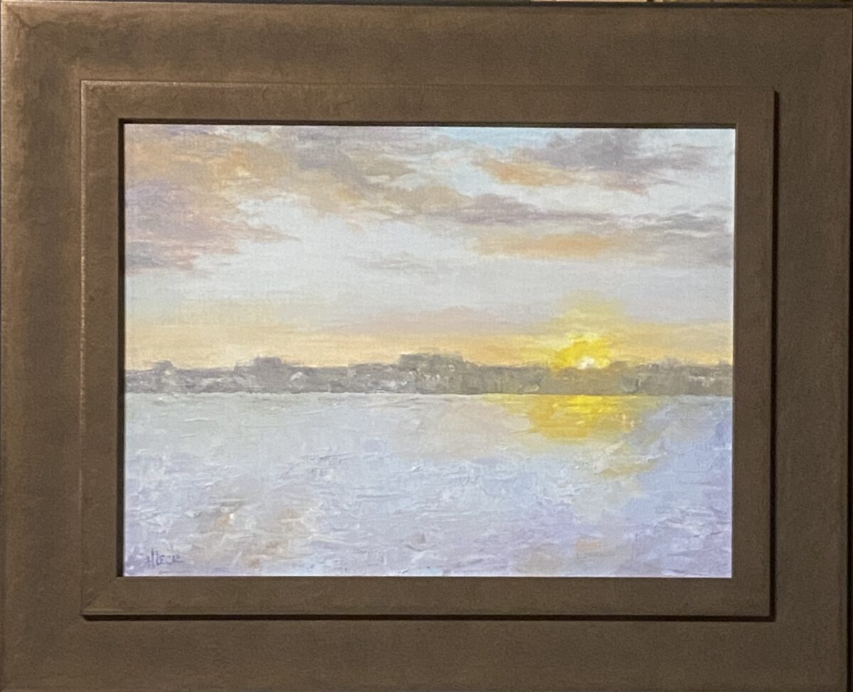 239 - Hazy Sunset - 12x16 - Landscape - $375