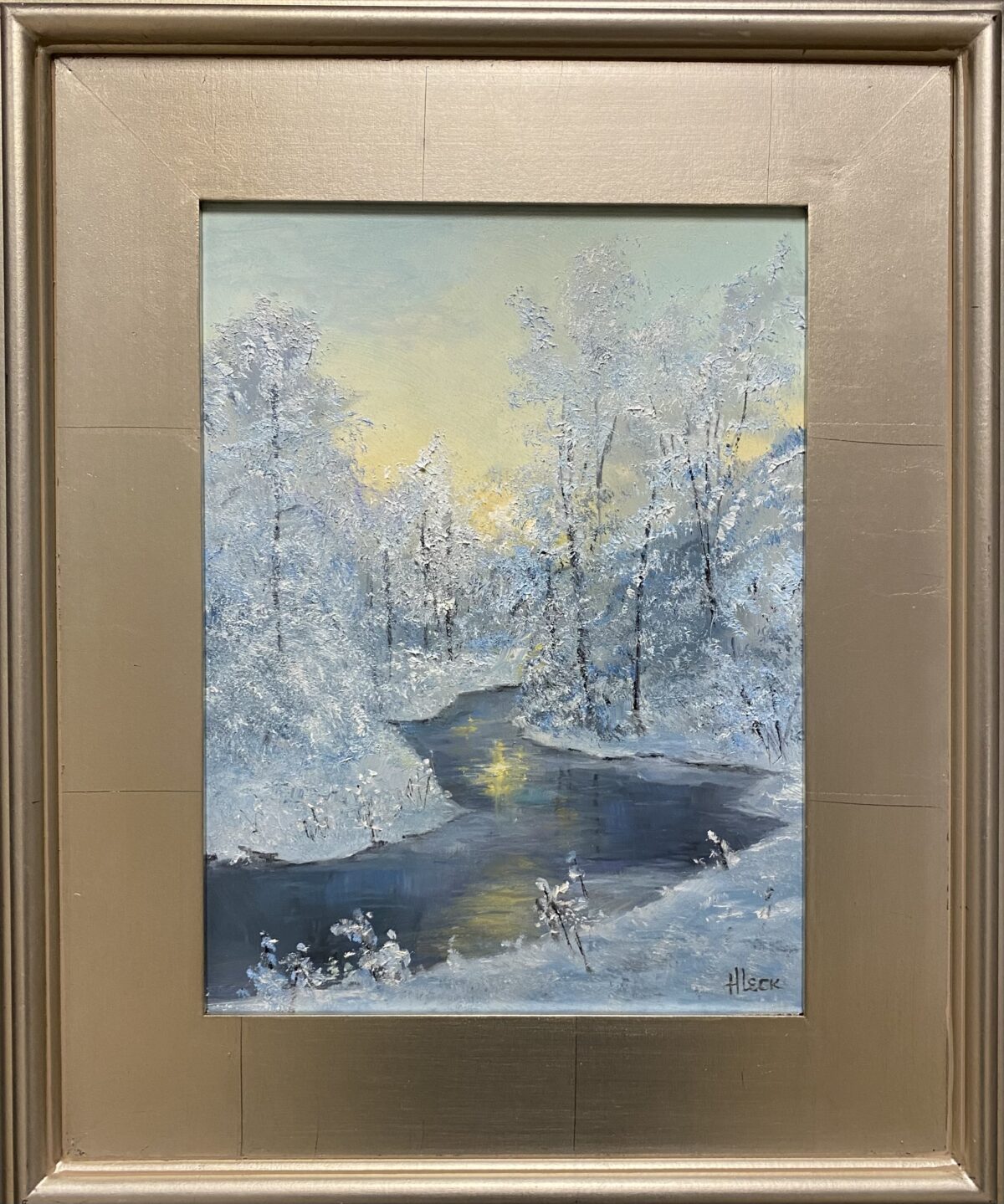 246 - Icy Creek - 9x12 - Landscape - $225