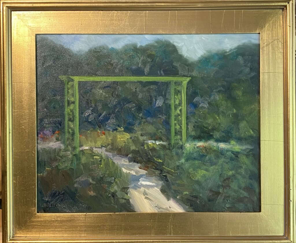 267 - Garden Gate - 16x20 - Landscape - $350