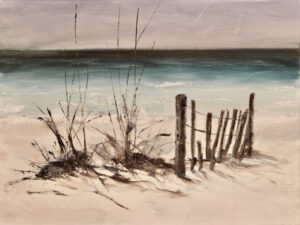 275 - Rustic Beach Fence - 9x12 - Landscape - $295