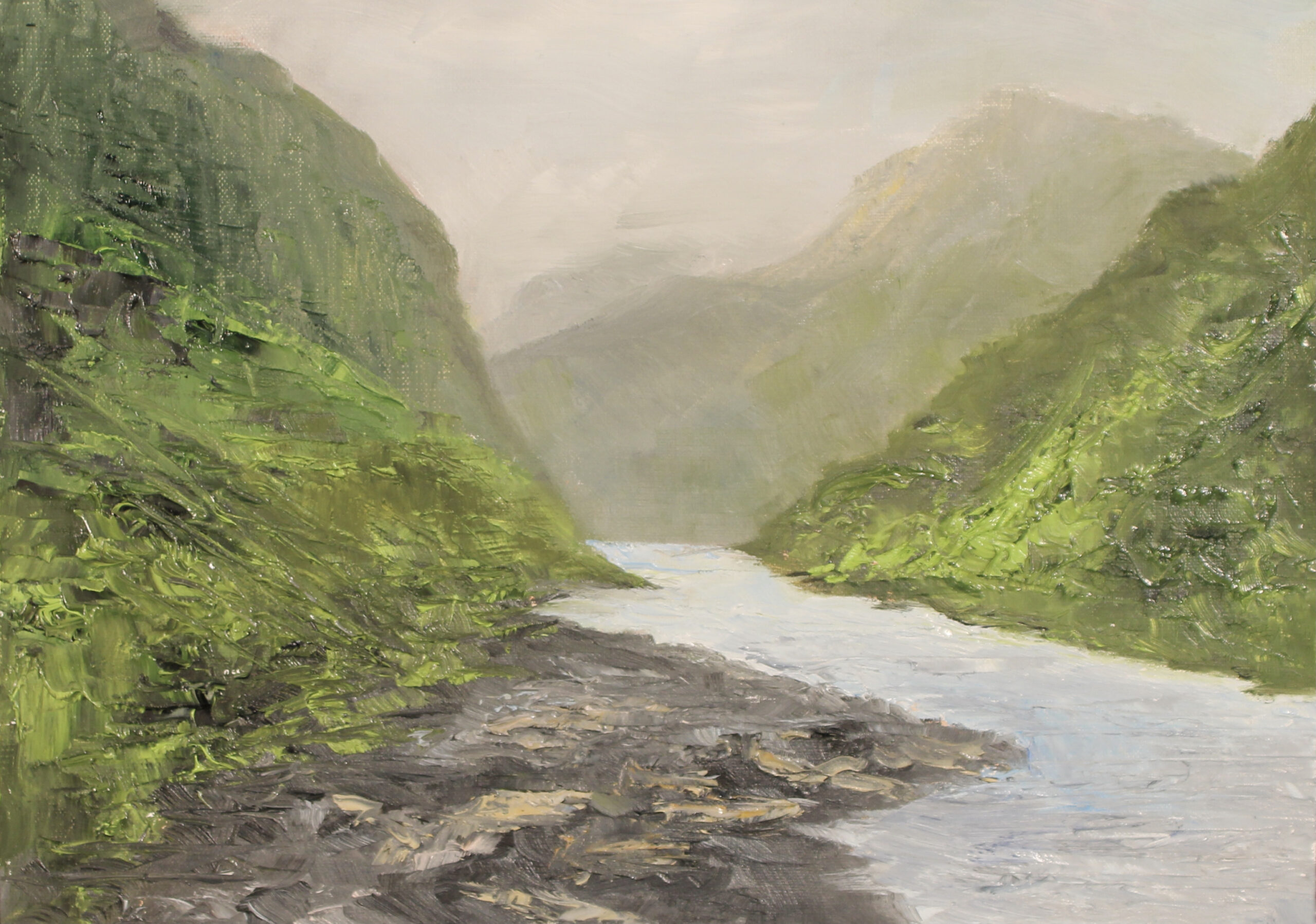 280 - Faroe Island Scene - 9x12 - Landscape - $375