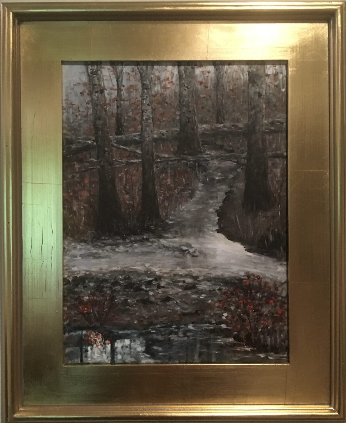 116 - Winter at Jackson Creek - 11 x 14 - Landscape - $100