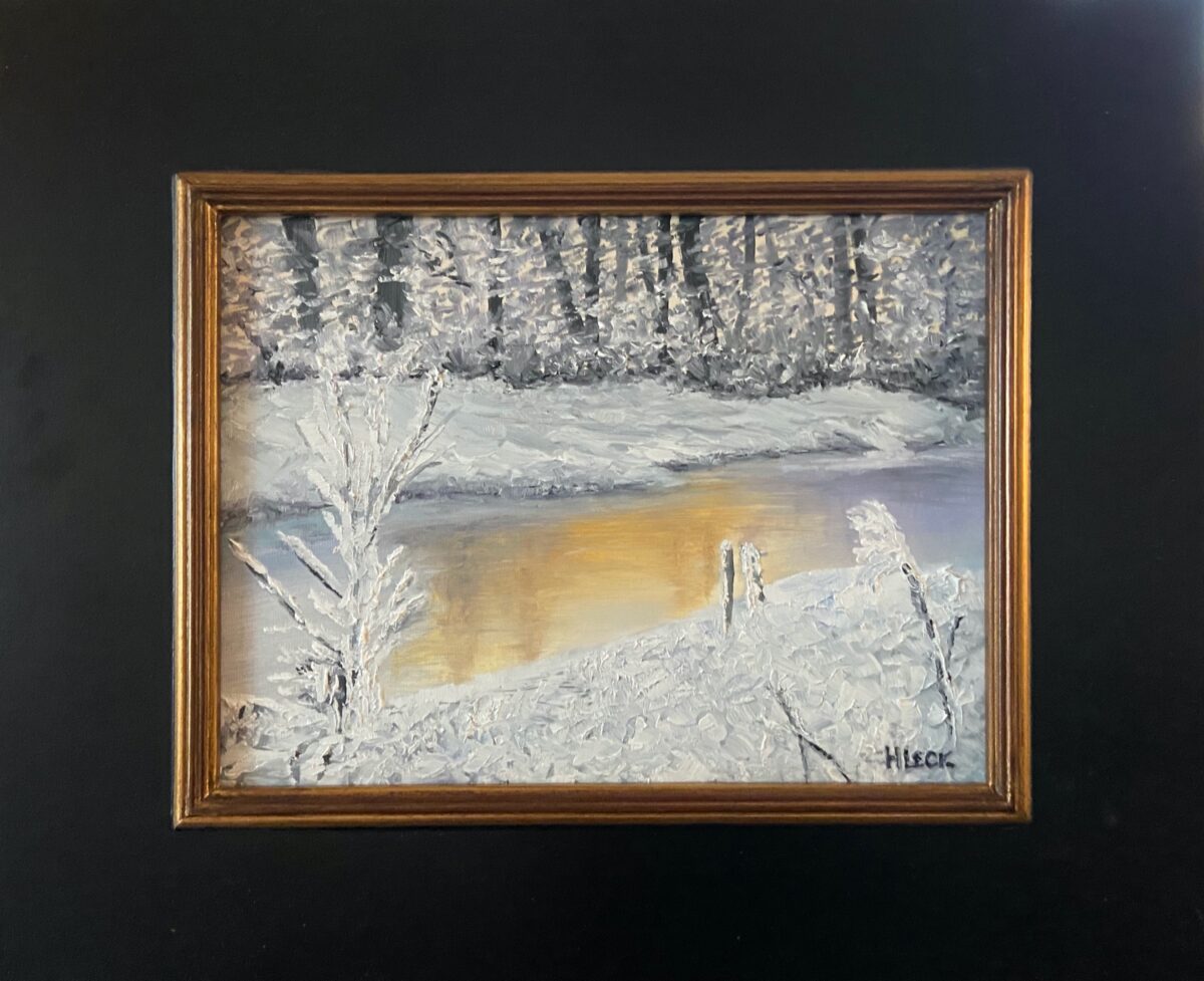136 - Winter Glaze - 9 x 12 - Landscape - $450