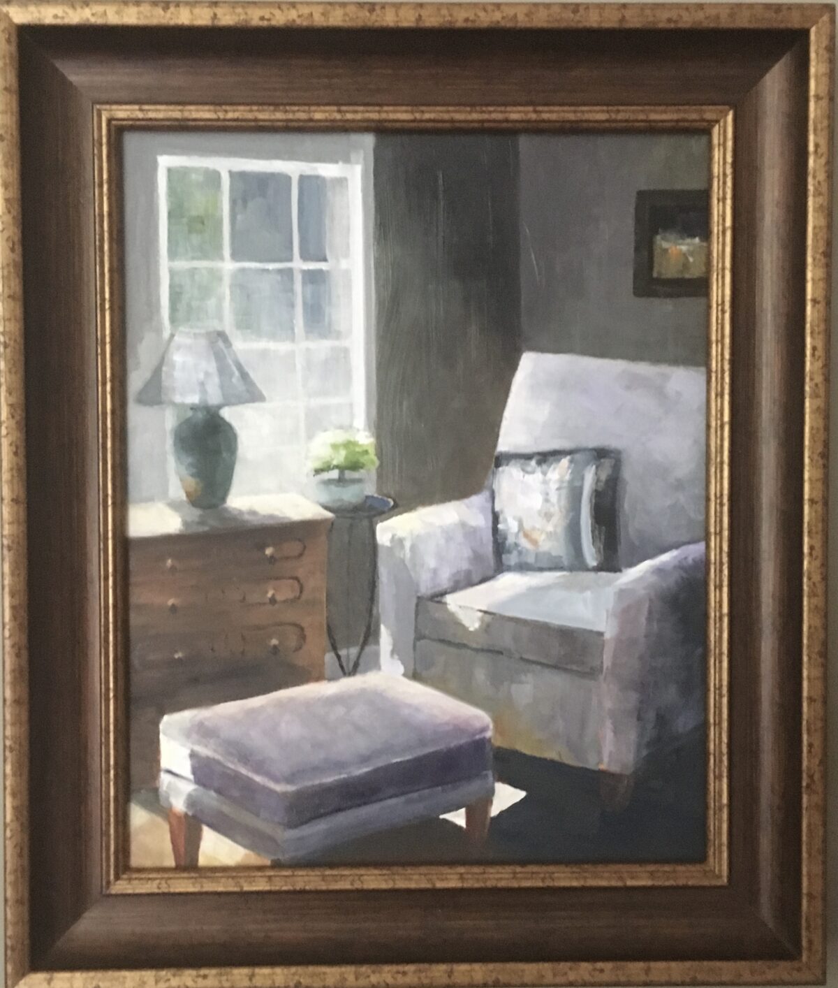154 - The Reading Chair - 20 x 16 - Still Life - Not Available - $525